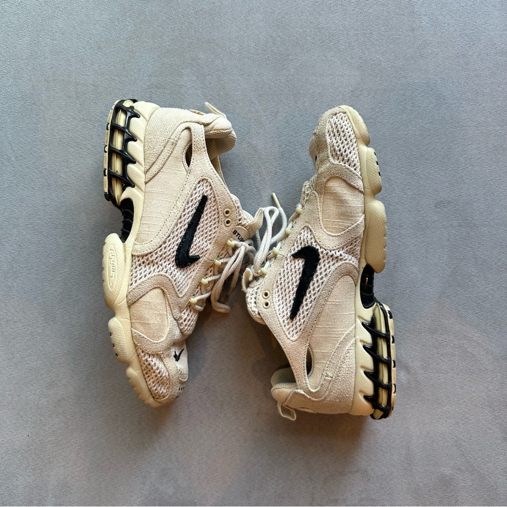 Nike Stussy x Air Zoom Spiridon Caged 2 ‘Fossil’ Sneakers size 11